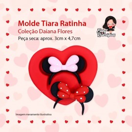 Molde De Silicone Tiara Ratinha - Daiana flores