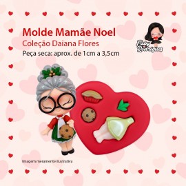 Molde De Silicone Mamãe Noel - Daiana Flores