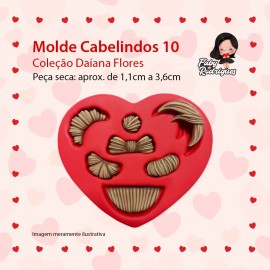 Molde de silicone Cabelindos 10 - Daiana Flores