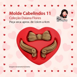 Molde de silicone Cabelindos 11 - Daiana Flores