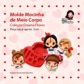 Molde de silicone Mocinha de Meio Corpo - Daiana Flores