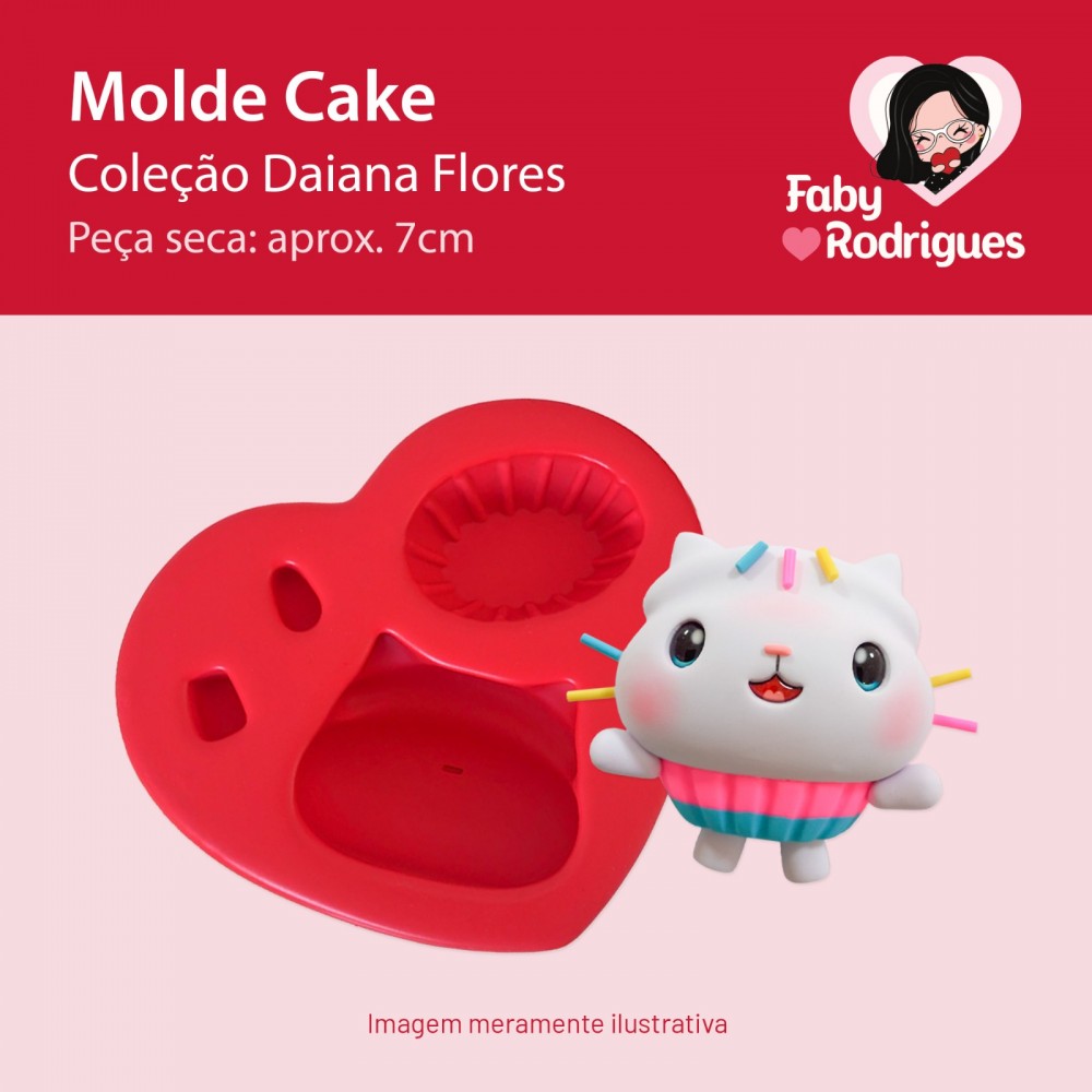 Molde de silicone Cake - Daiana Flores