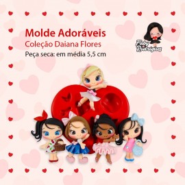 Molde de Silicone Adoráveis - Daiana Flores