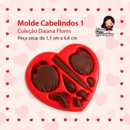 Molde de Silicone Cabelindos 1 - Daiana Flores