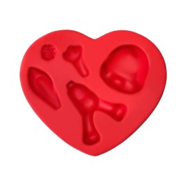 Molde de silicone Coelho Pompom - Denise Previato