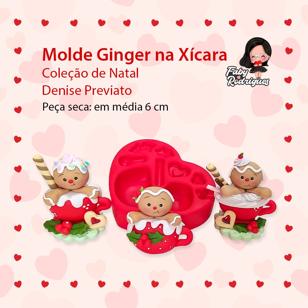 Molde Ginger Na Xícara