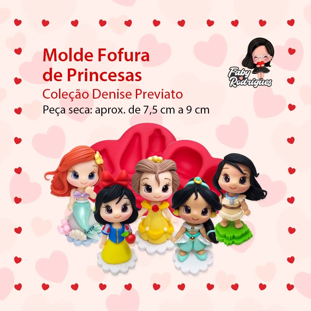 Molde Fofura de Princesas