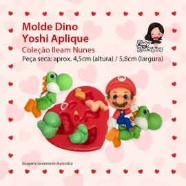 Molde De Silicone Dino Yoshi Aplique - Ileam nunes