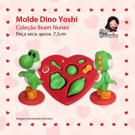 Molde De Silicone Dino Yoshi - Ileam nunes