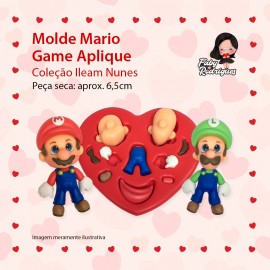 Molde De Silicone Mario Game Aplique - Ileam nunes