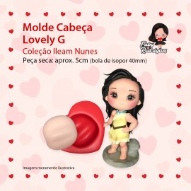 Molde De Silicone Cabeça Lovely G - Ileam nunes