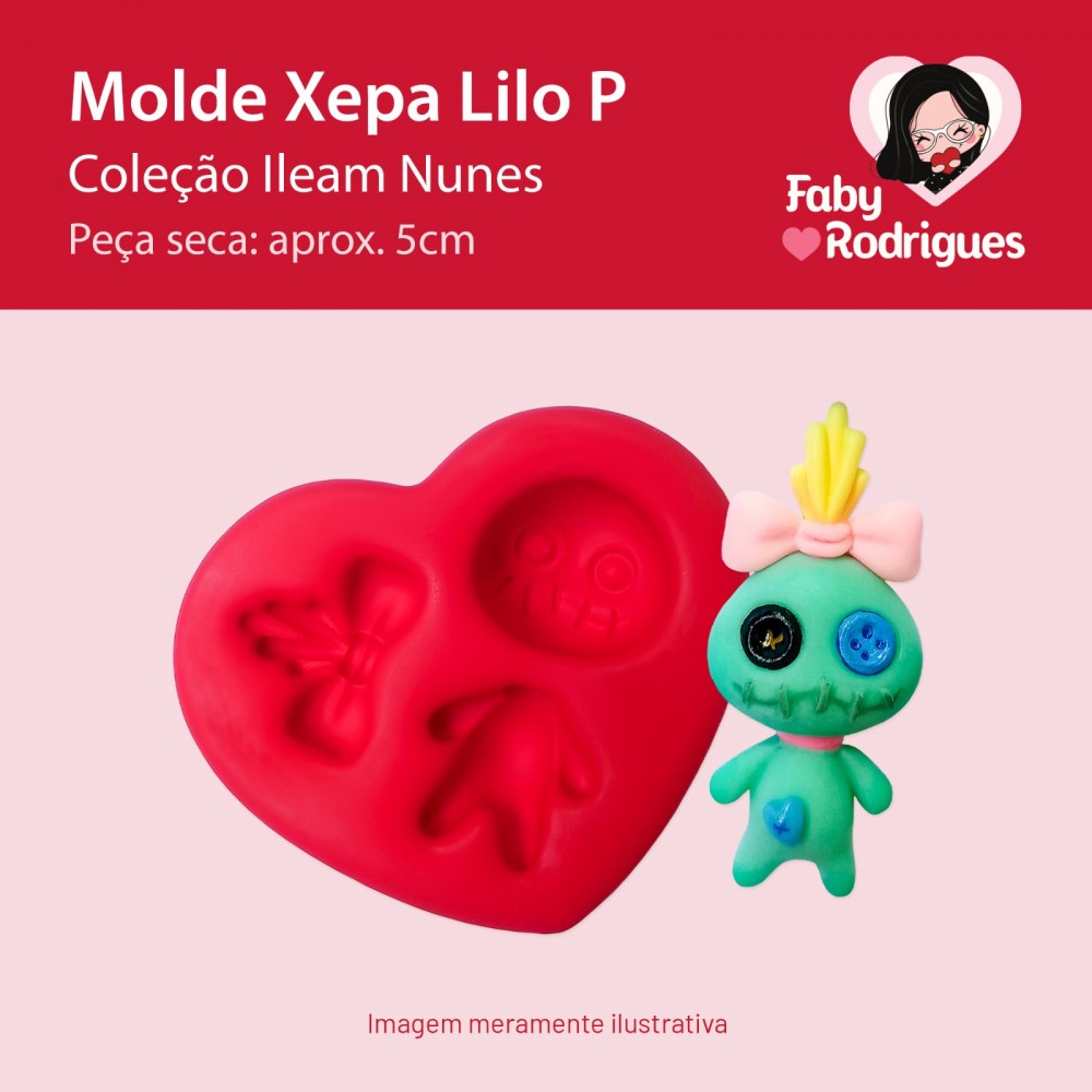 Molde de Silicone Xepa Lilo P - Ileam Nunes