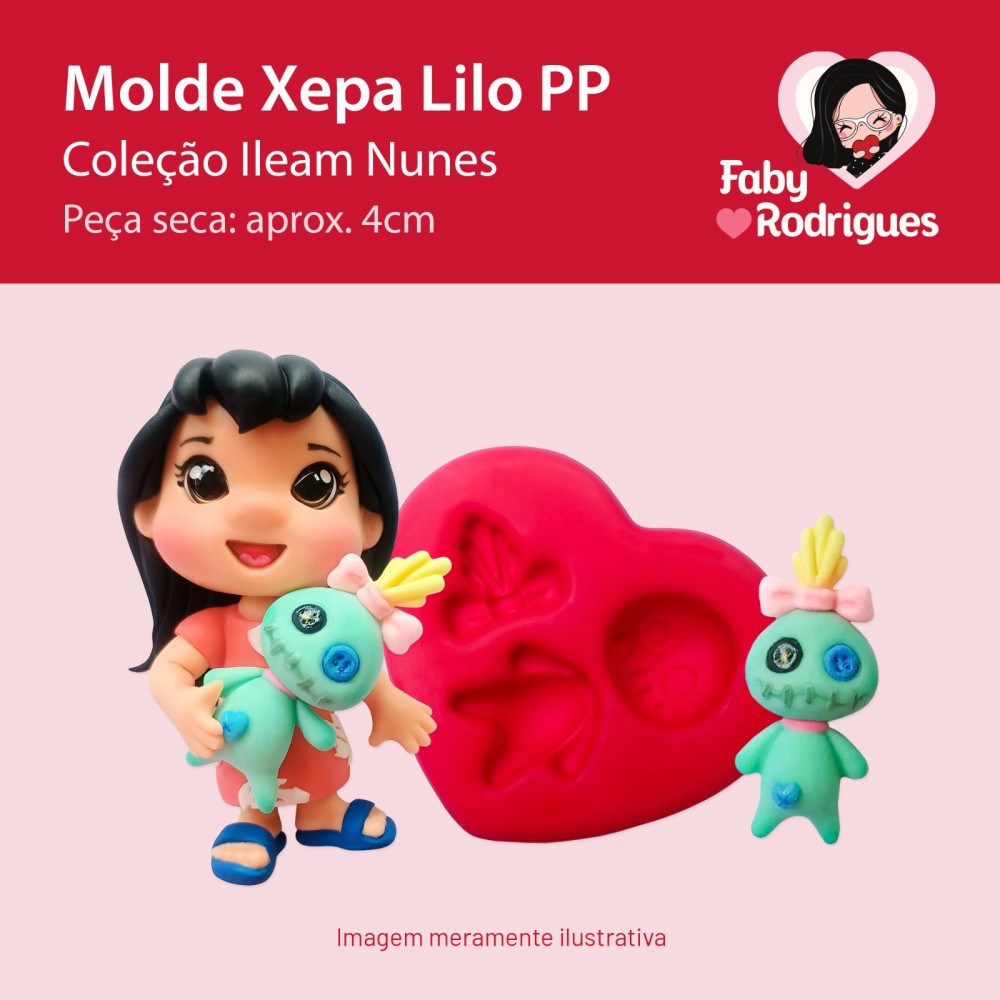 Molde de Silicone Xepa Lilo PP - Ileam Nunes