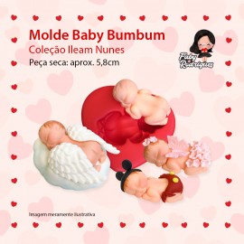 Molde de silicone Baby Bumbum - Ileam Nunes