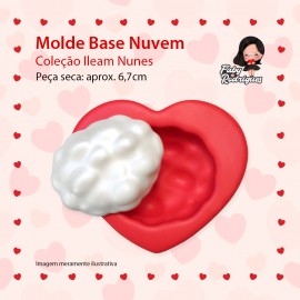 Molde de silicone Base Nuvem - Ileam Nunes