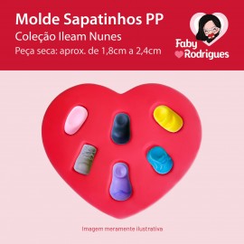 Molde de Silicone Sapatinhos PP - Ileam Nunes
