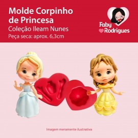 Molde de Silicone Corpinho de Princesa - Ileam Nunes