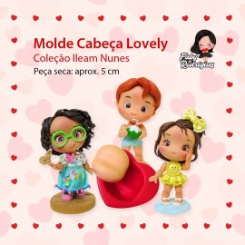 Molde de Silicone Cabeça Lovely - Ileam Nunes