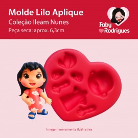 Molde de Silicone Lilo Aplique - Ileam Nunes