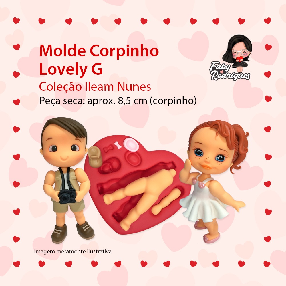 Fofinhos do Gabi - M : Moldes de Silicone : Simone Moldes