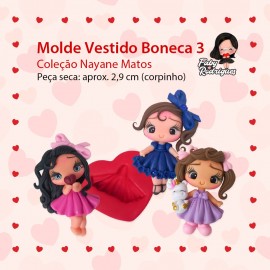 Molde Vestido Boneca 3