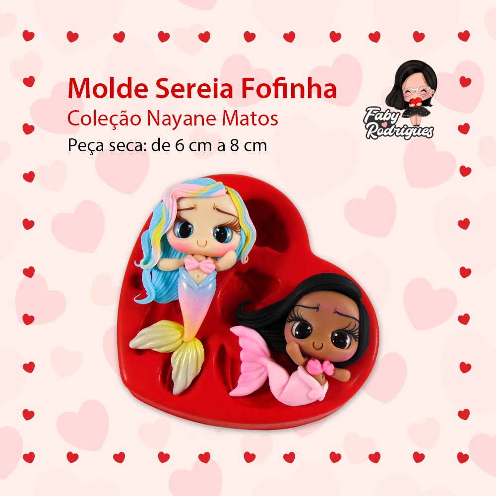 Molde Sereia Fofinha