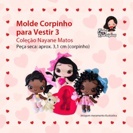 Molde De Silicone Corpinho Para Vestir 3 - Nayane Matos