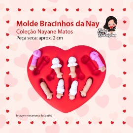 Molde De Silicone Bracinhos da Nay