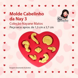 Molde De Silicone Cabelinho da Nay 3