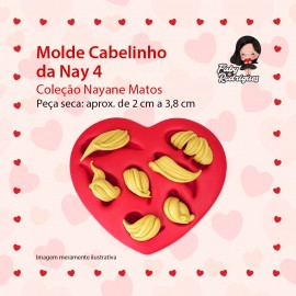 Molde De Silicone Cabelinho da Nay 4