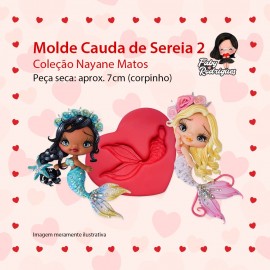 Molde De Silicone Cauda de Sereia 2