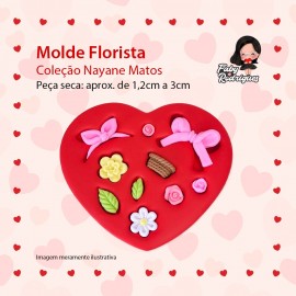 Molde De Silicone Florista