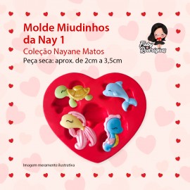 Molde de silicone Miudinhos da Nay 1 - Nayane Matos