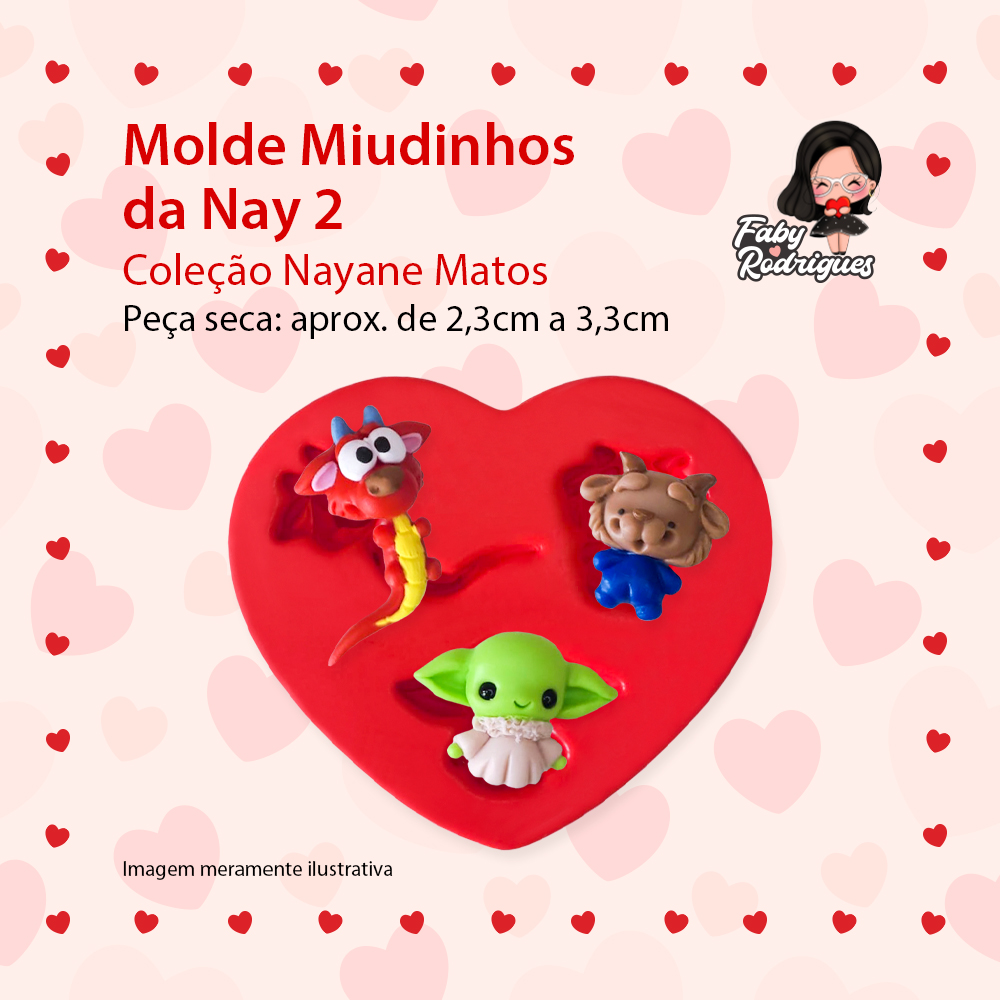 Molde de silicone Miudinhos da Nay 2 - Nayane Matos