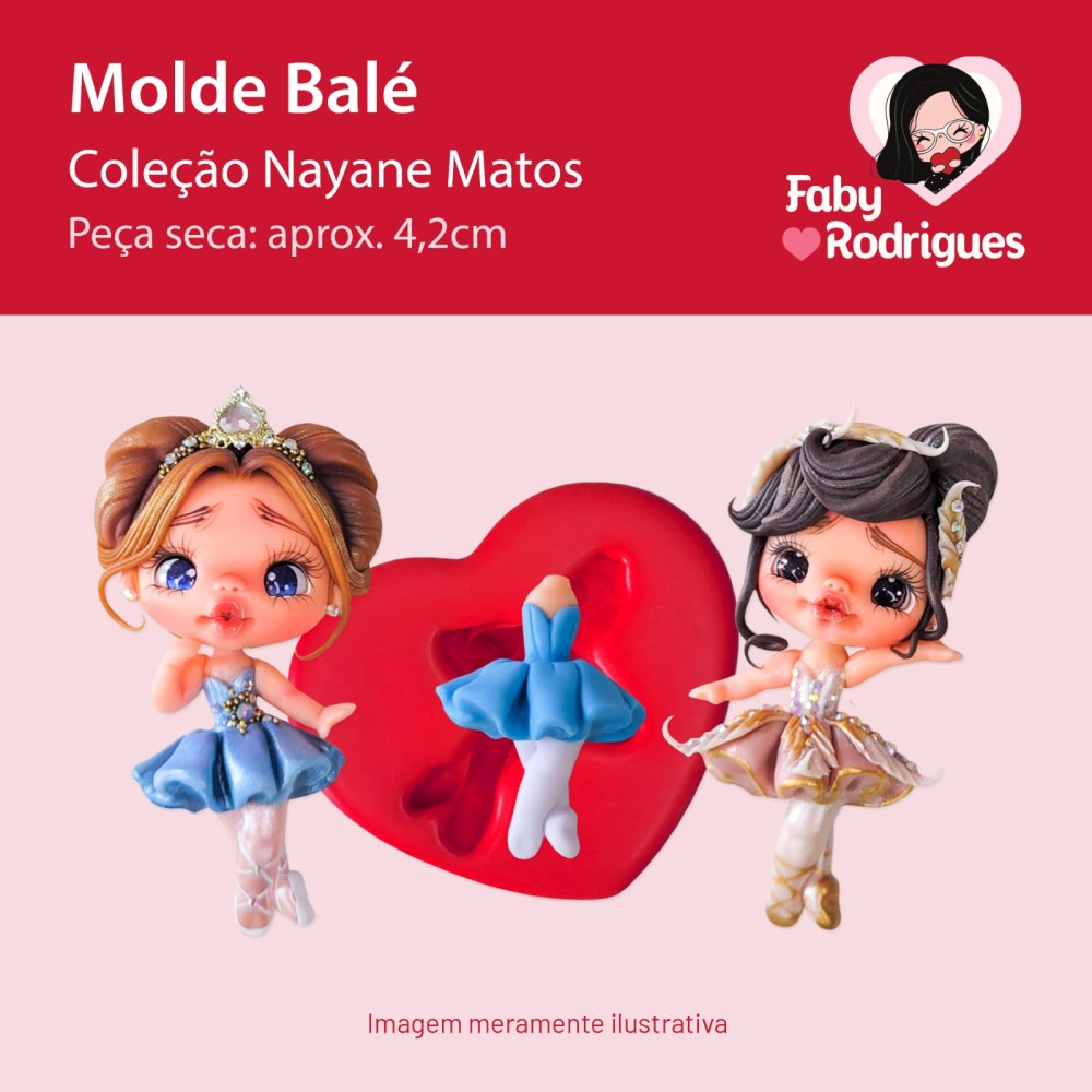 Molde de silicone Balé - Nayane Matos