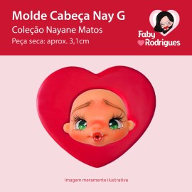 Molde de silicone Cabeça Nay G - Nayane Matos