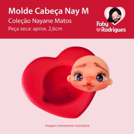 Molde de silicone Cabeça Nay M - Nayane Matos