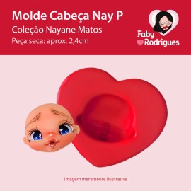 Molde de silicone Cabeça Nay P - Nayane Matos