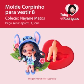 Molde de silicone Corpinho Para Vestir 8 - Nayane Matos