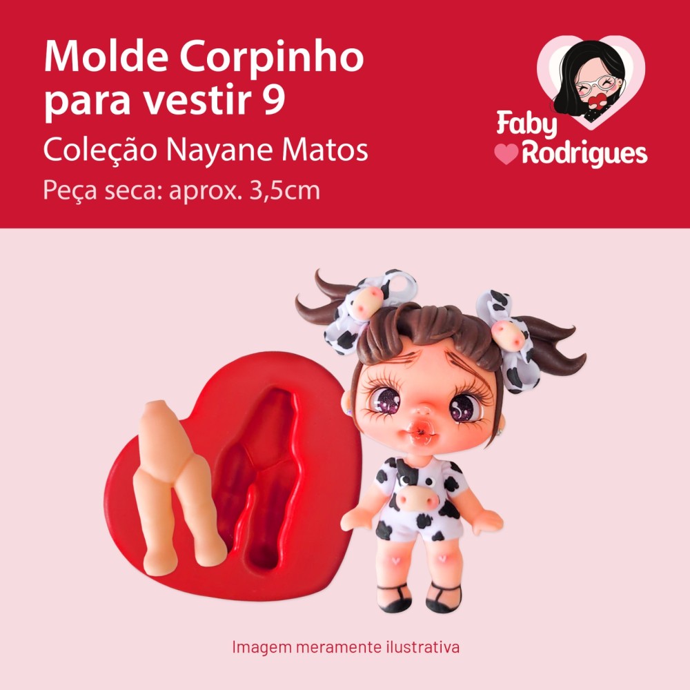 Molde de silicone Corpinho Para Vestir 9 - Nayane Matos