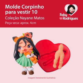 Molde de silicone Corpinho Para Vestir 10 - Nayane Matos