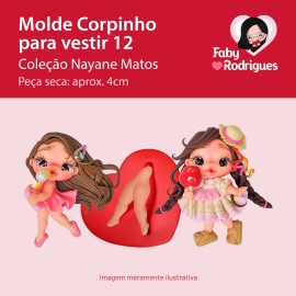 Molde de silicone Corpinho Para Vestir 12 - Nayane Matos