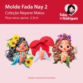 Molde de silicone Fada Nay 2 - Nayane Matos