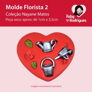 Molde de silicone Florista 2 - Nayane Matos