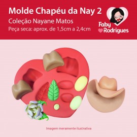 Molde de silicone Chapéu da Nay 2 - Nayane Matos