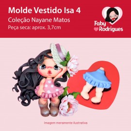 Molde de silicone Vestido Isa 4 - Nayane Matos