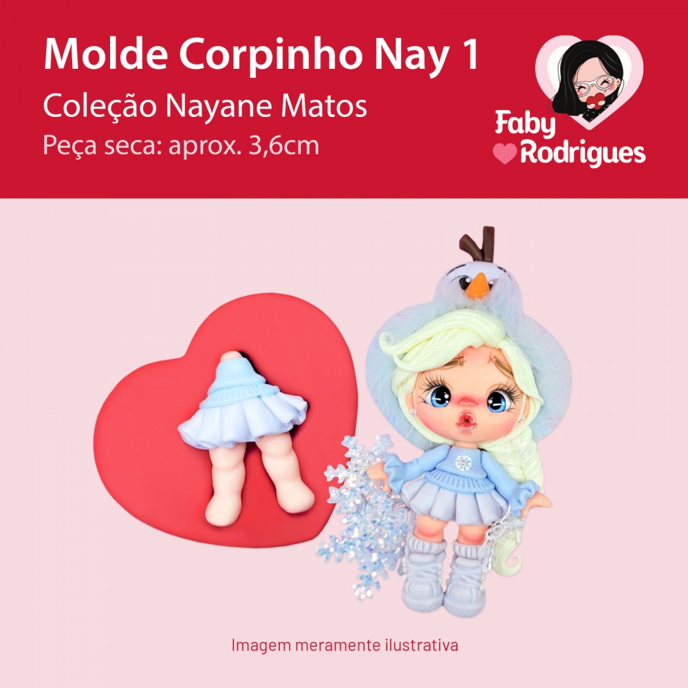 Molde de silicone Corpinho Nay 1 - Nayane Matos