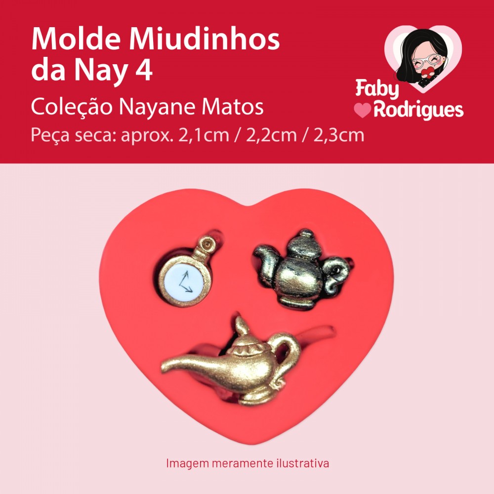 Molde de silicone Miudinhos da Nay 4 - Nayane Matos
