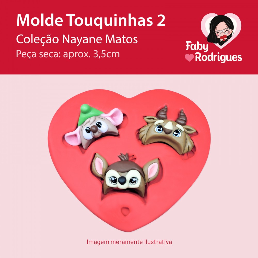 Molde de silicone Touquinhas 2 - Nayane Matos