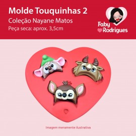 Molde de silicone Touquinhas 2 - Nayane Matos
